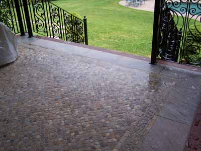 Patio Mosaic Tile Jpg Pebble Floor