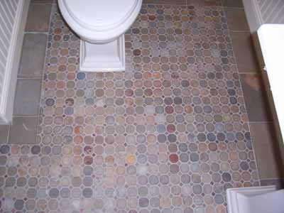 Geometric Slate Floor Herringbone Modular Pattern Mosaic Patio Mosaic Tile